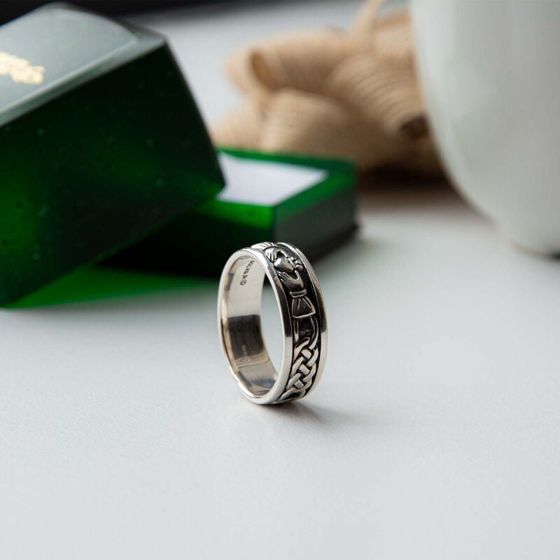 Hallmarked Sterling Silver Oxidized Ring